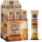 The Frozen Bean - Pumpkin Spice Frappe & Latte Instant Mix with Arabica Coffee, Double Caffiene, Low Sugar - for Hot, Iced, or F