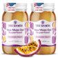 TrueSeaMoss Sea Moss Gel - Made in USA - Wildcrafted Seamoss  Fruits & Jarred Vegetables - Passion Fruit  Pack of 2 (Labels may Vary)