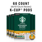 Starbucks K-Cup Coffee Pods, Blonde Roast Veranda Blend, 60 Pods (6 Boxes)
