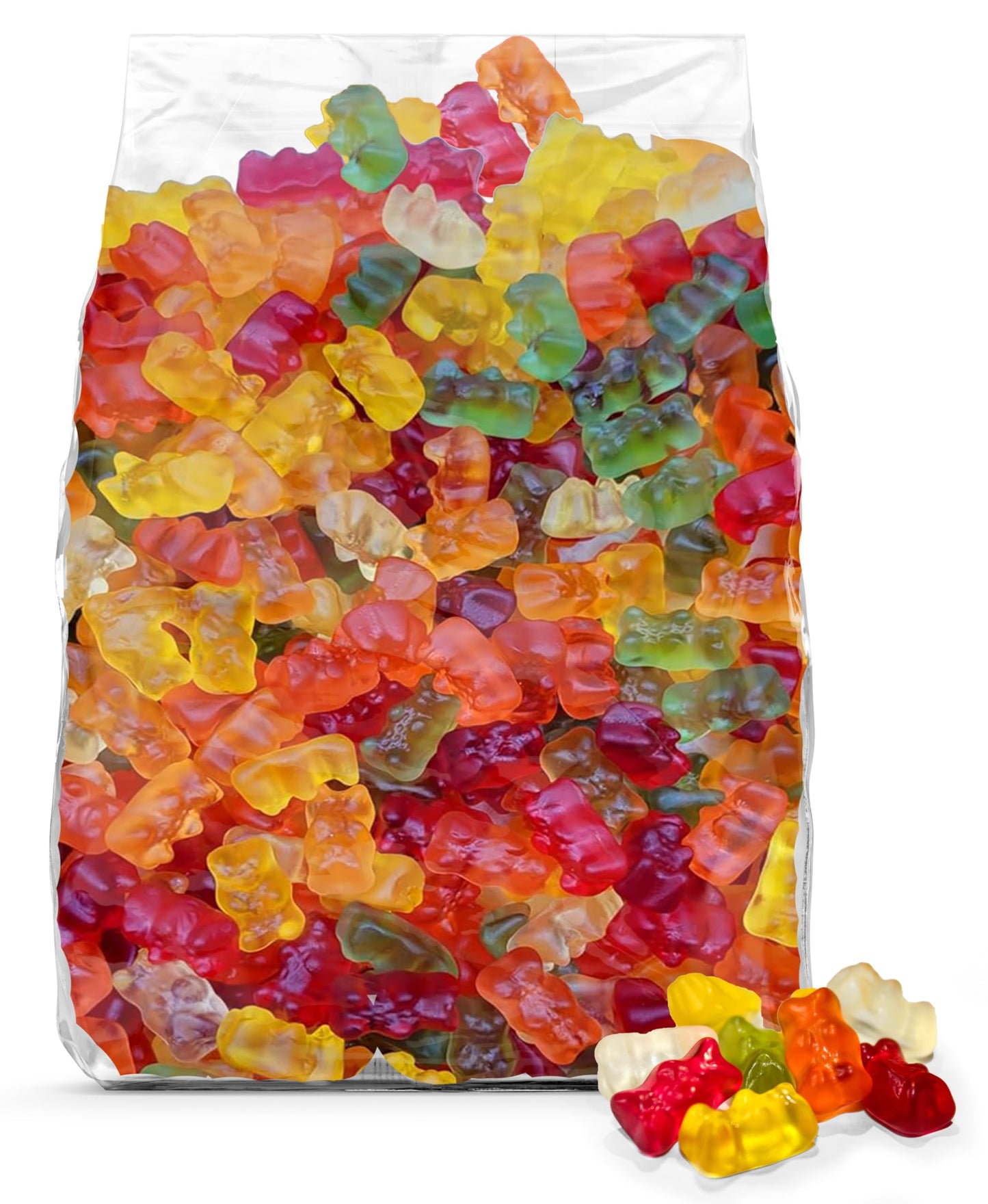 Buha Sweets Bulk Gummy Bears – Soft Chewy Candy, Assorted Flavors, 3 Pound Bag