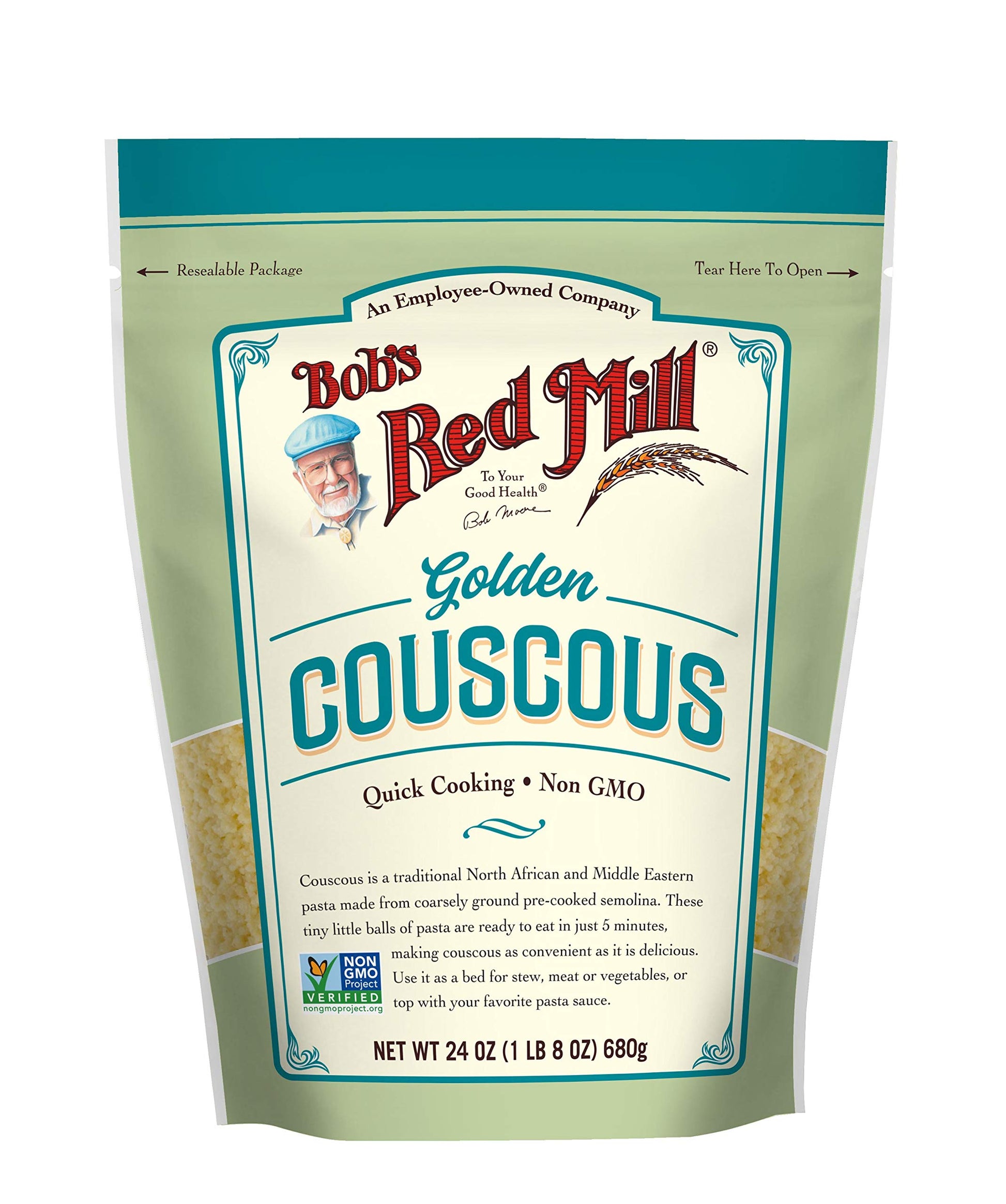 Bobs Red Mill Golden Couscous, 24 oz (Pack of 1) - Non-GMO, Vegan, Kosher