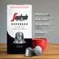 Segafredo Zanetti Espresso compact pieces - Extra Dark Roast, Intensity 12, Aluminum Pods for Nespresso Original Machines, 10 Count