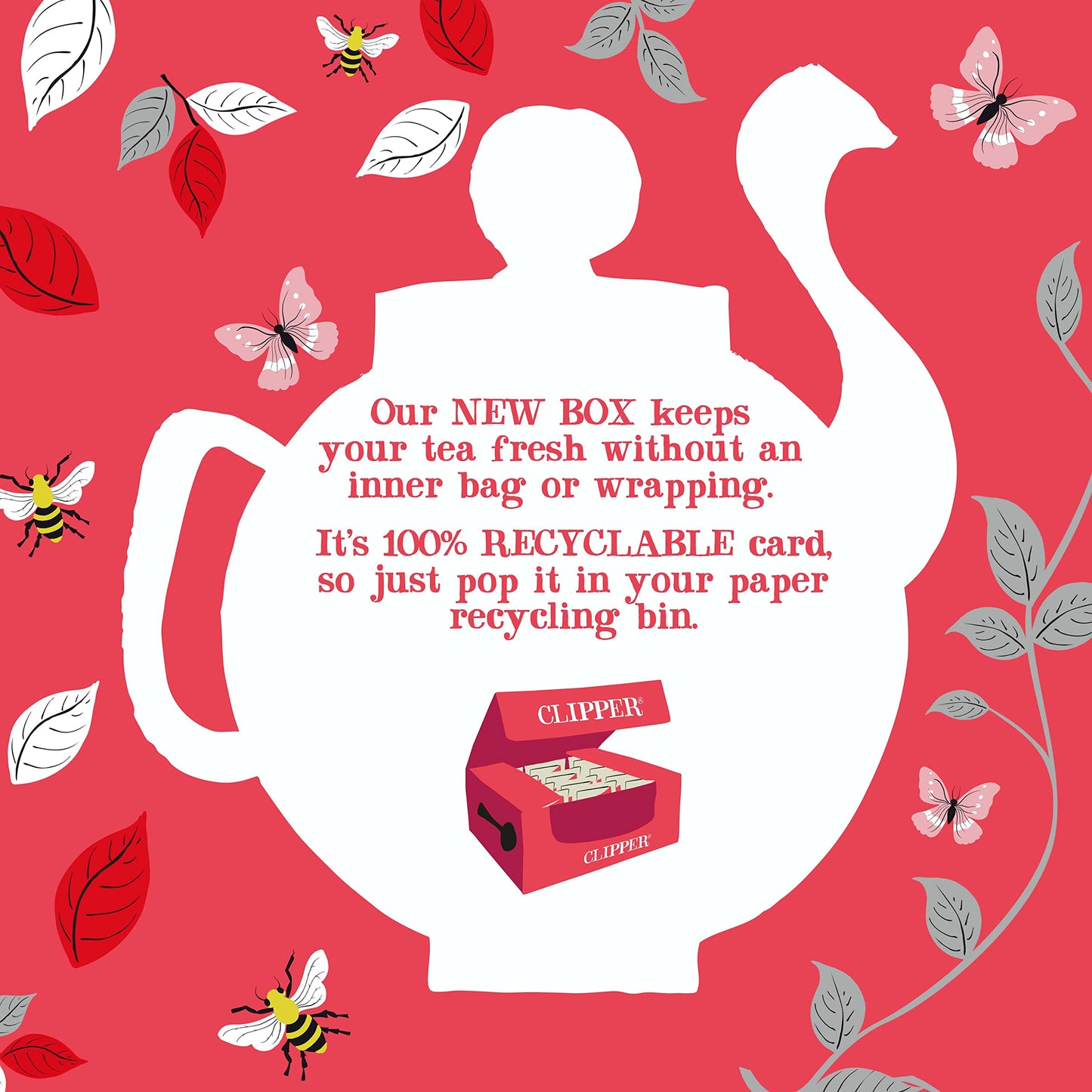 clipper Tea, English Breakfast Assam Blend, Fairtrade, Organic, Plant-Based, caffeinated, 1 Pack, 80 Unbleached Tea Bags