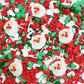 Sentovac Christmas Santa Claus Tree Sprinkle Red Green Mix Sprinkles Edible for Cake Decorating Cookie Cupcake Topper Baking Dec