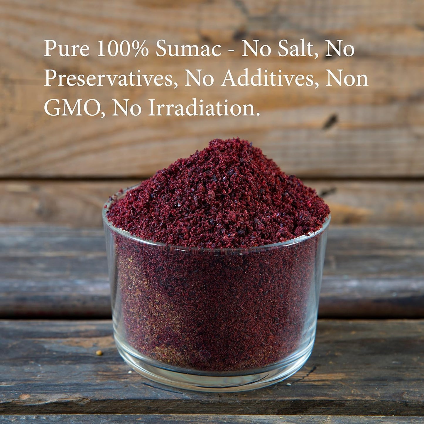 The Spice Way - Pure 100% Sumac, No Salt, No Gmo, No Irradiation, Spice Seasoning Powder 8 Oz (Resealable Bag) (Sumak)