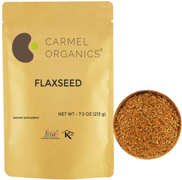 Flax Seeds Whole 7.5 Ounce, Nutrient-Rich Superfood for Smoothies, Baking & Healthy Recipes, Natural, Non-GMO, No Added Preserva