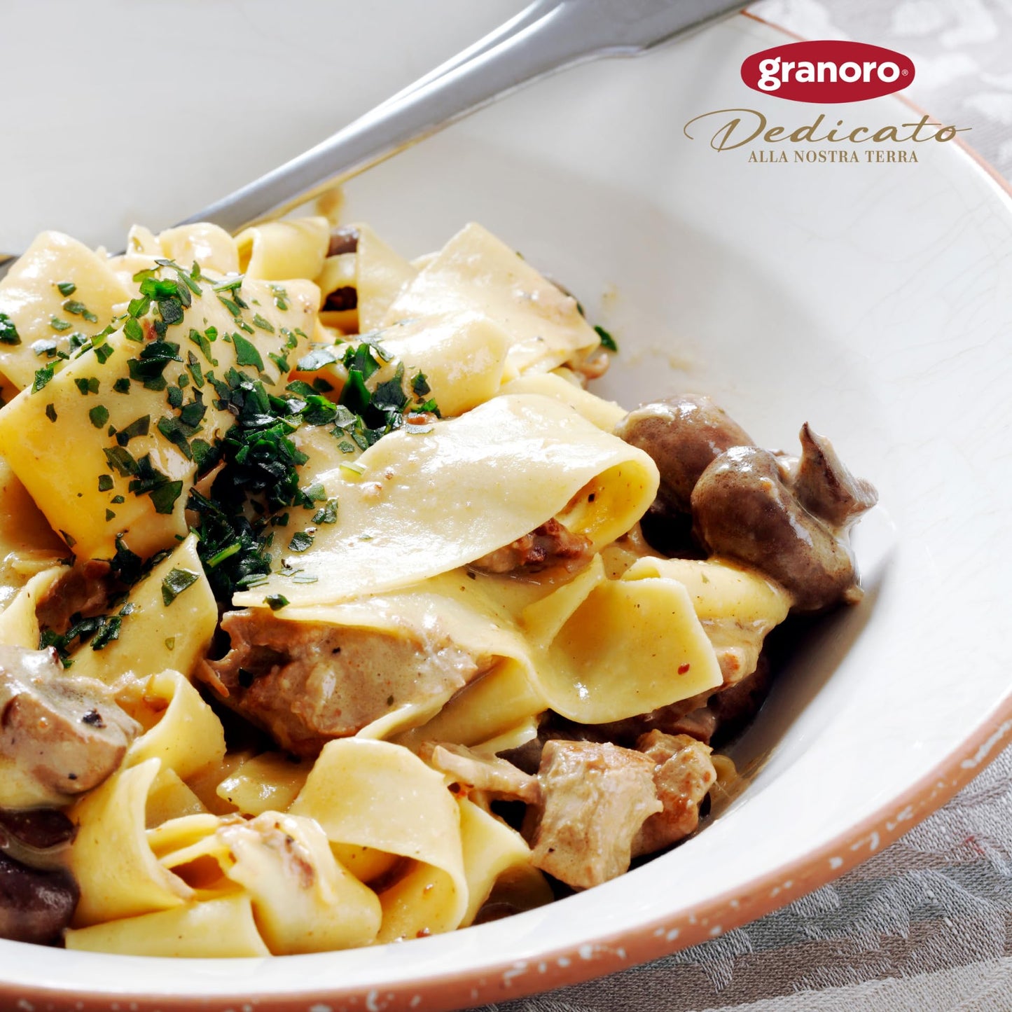 Granoro Pappardelle Egg Nests - Wide Ribbon Pasta, Non-GMO, 17.6oz (Pack of 2)