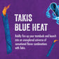 Takis Blue Heat Rolled Tortilla Chips, Hot Chili Pepper Flavor, 4 Ounce Bag