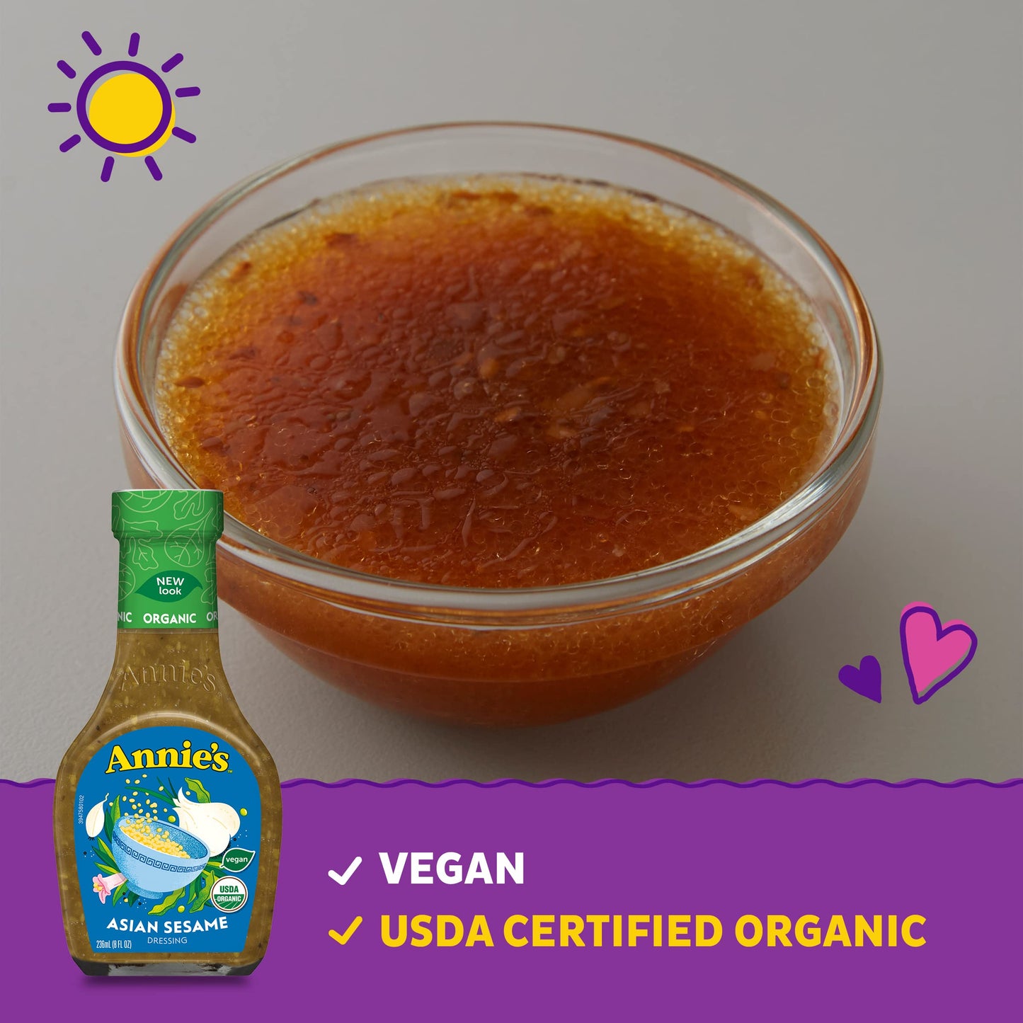 Annie's Organic Asian Sesame Salad Dressing, 8 oz.