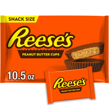 Reese'S Milk Chocolate Snack Size Peanut Butter Cups, Halloween Candy Bag, 10.5 Oz