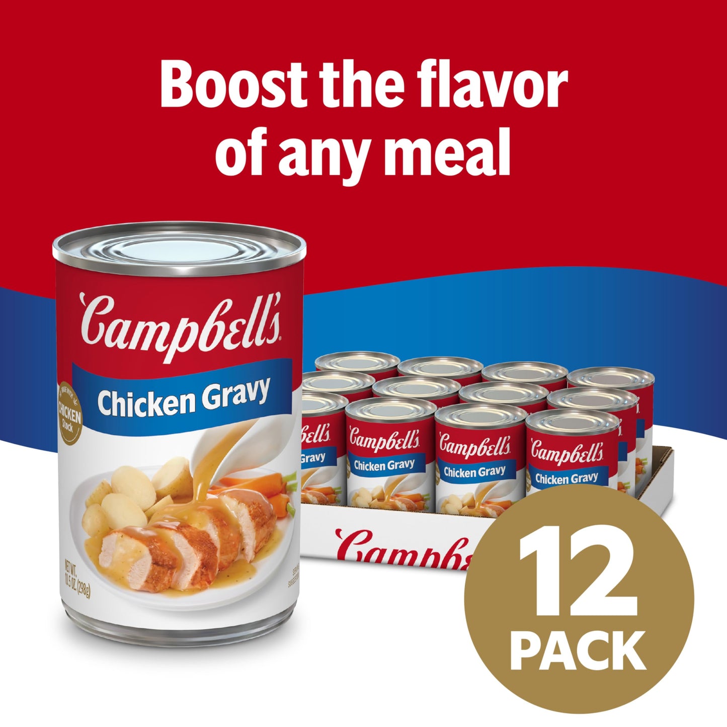Campbell s Chicken Gravy, 10.5 Oz Can (Case of 12)