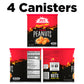 Nut Harvest, Flamin Hot Peanuts, 16 oz Canisters, (4 Pack)
