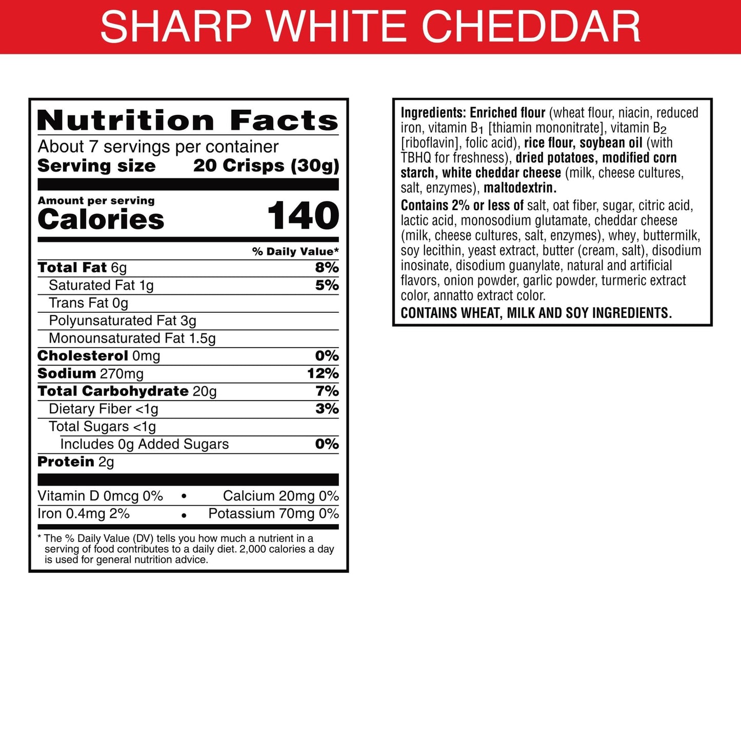 Cheez-It Snap'D Cheese Cracker Chips, Thin Crisps, Extra Crunchy, Sharp White Cheddar (6 Bags)