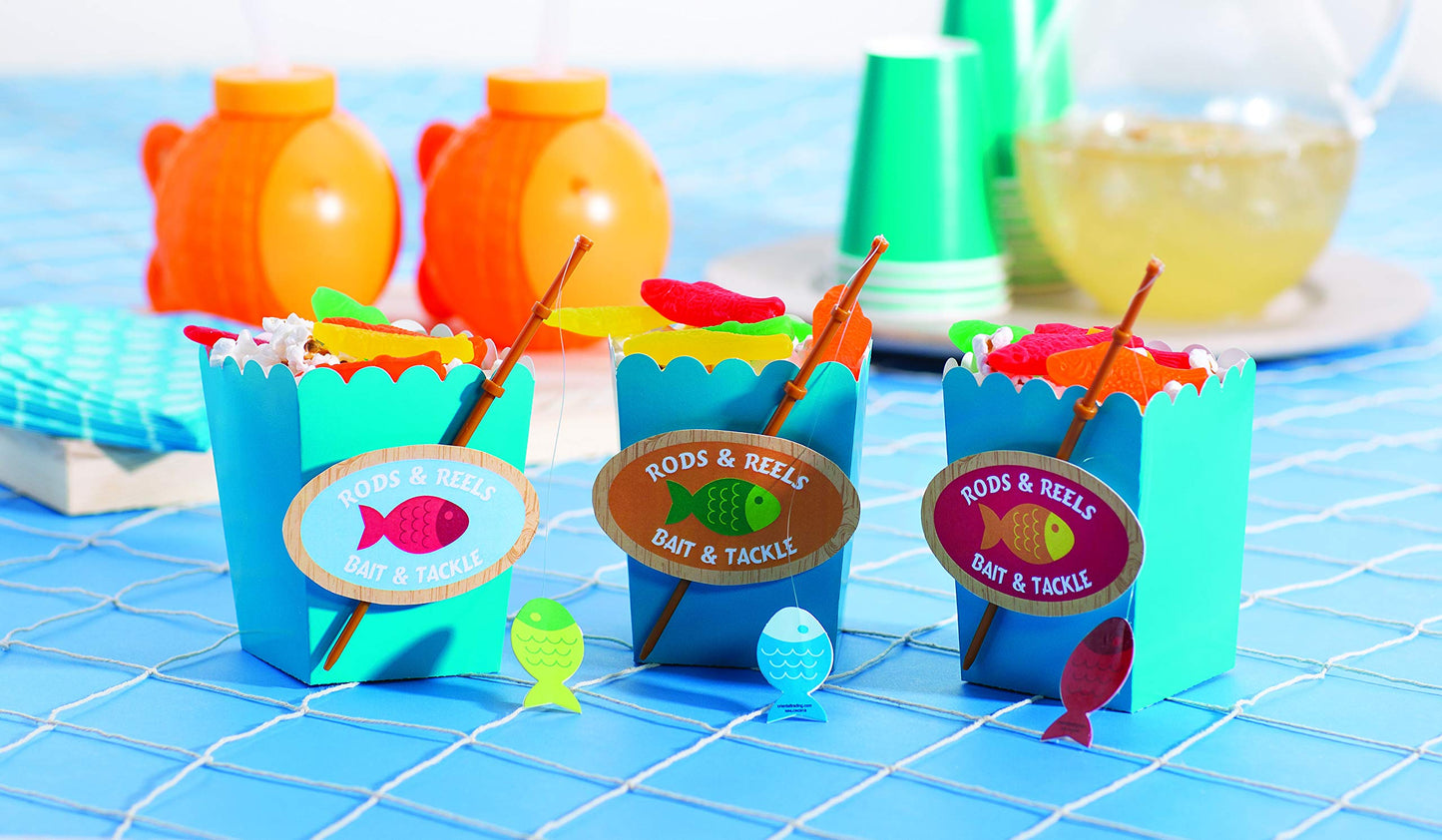 Little Fisherman Fishing Pole Picks (Set Of 25) Party Supplies