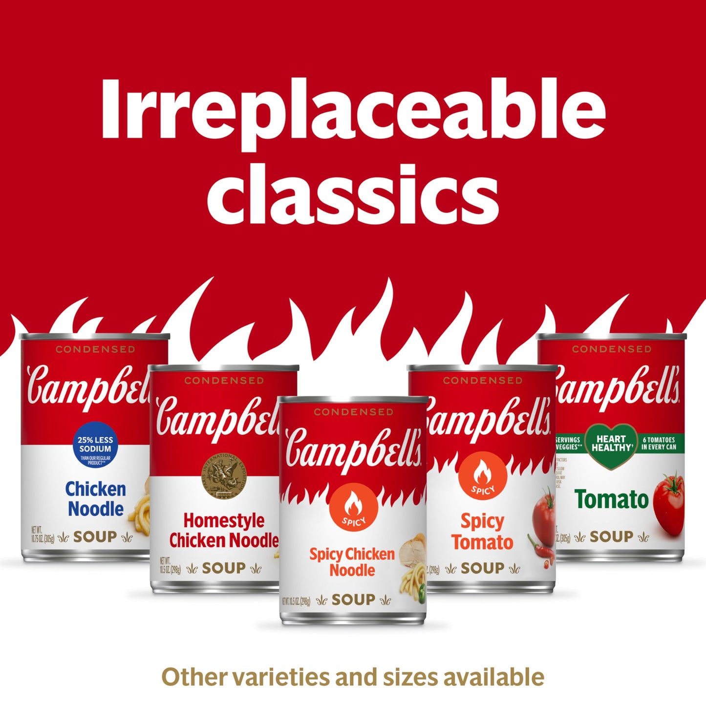 Campbells Condensed Spicy Chicken Noodle Soup, 10.5 oz Can (12 Pack)