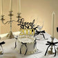 Rssta i Cake Topper, Glitter 25th Birthday Decoration, Black Gold, Model XM398-2000