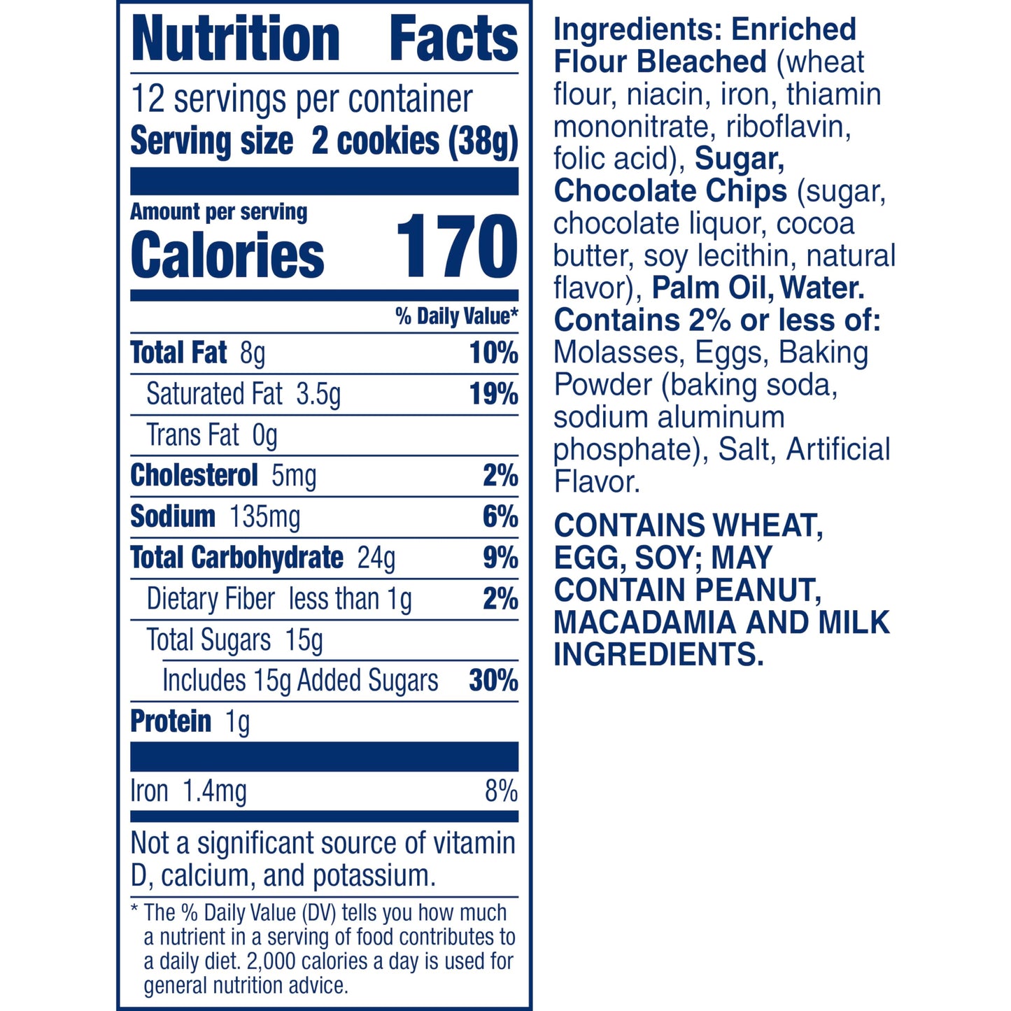 Pillsbury Ready to Bake Chocolate Chip Cookie Dough, Makes 24 Cookies, 16 oz