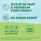 Gogo Squeez Fruit & Veggiez Variety Pack, Pedal Peach And Boulder Berry, 3.2 Oz (Pack Of 20), Unsweetened Snacks For Kids, Glute