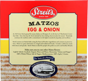 MATZO EGG ONION