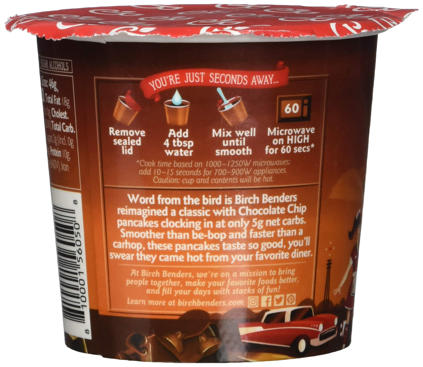 BIRCH PCAKE CUP CHOC CHP ( 8 X 1.62 OZ   )