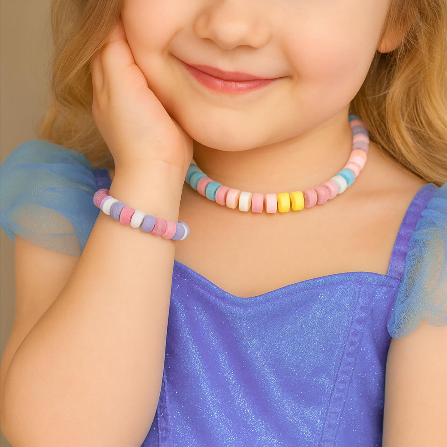 Party Candy Bracelets and Candy Necklaces - 21 Oz Bag (2 Packs - 68 Cnt) - Fruit Flavors - Individually Wrapped Candies for Party Favors  Classroom Rewards  and Goodie Bags by Funtasty