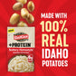 Idahoan Buttery Homestyle +Protein Mashed Potatoes, Naturally Gluten-Free, 100% Real Idaho Potatoes, 4 servings per bag, 4.6 oun