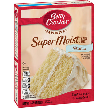 Betty Crocker Super Moist Triple Chocolate Fudge Cake Mix, 15.25 oz (Pack of 6)