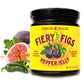 Jenkins Jellies Fiery Figs Hot Pepper Jelly - Sweet & Spicy Jalapeo Jelly - Gluten Free, Vegan Pepper Jam - Use as a Glaze, Dipp