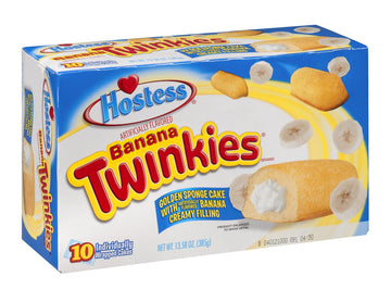 Hostess, ''The Sweetest Comeback In History'', Various Styles And Flavors, 10 Count,13.58Oz Box (Pack Of 3) (Banana Creme Filled