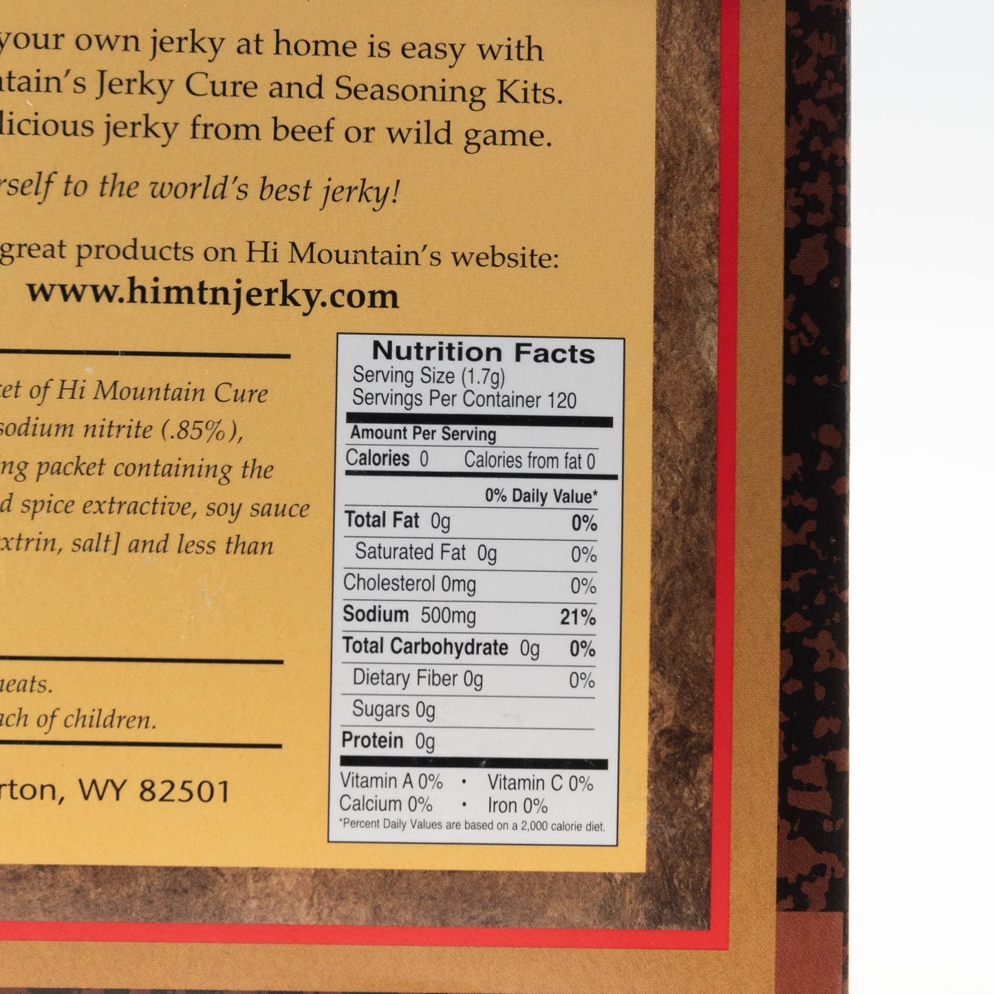 Hi Mountain Jerky Seasoning And Cure Kit | Original Blend | Make Savory Beef Jerky At Home | Great For Beef, Deer, Elk, & Veniso