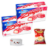 Raspberry Zingers (2, 10ct packs - 20 Zingers) - Sweet and Salty Kettle Popcorn (1, 5.5oz bag) - 3 Items Total
