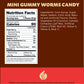 Mini Gummy Worms Candy, Assorted Fruit Flavors, 1-Pound Pack
