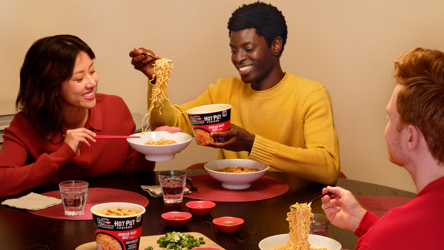 Top Ramen Hot Pot Fusions Korean Spicy Beef, 4.8 Ounce (Pack of 6)