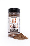 Tuffy Stone Coffee Rub - Bold BBQ Spice Blend for Meat - 9 oz Shaker