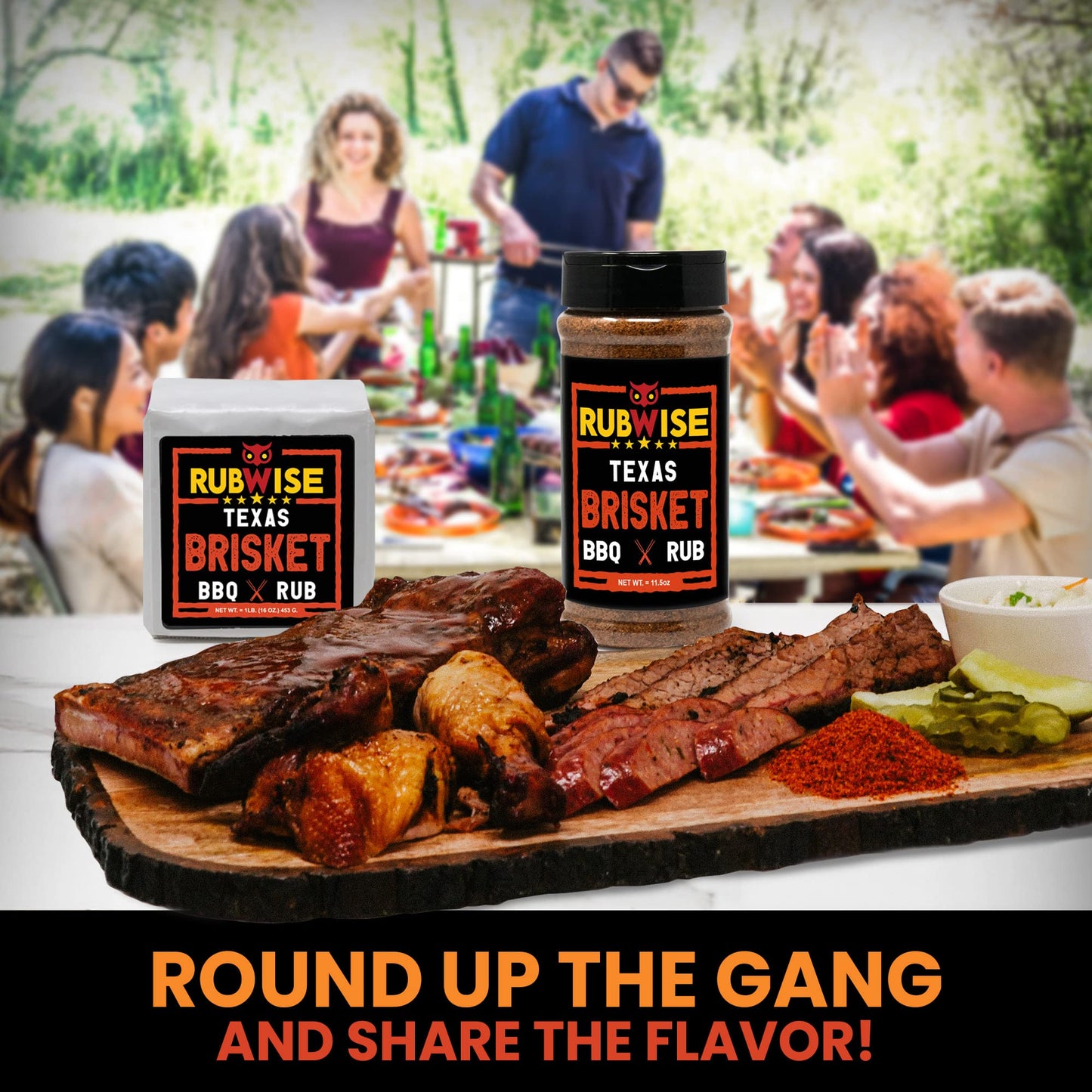 Five Star Seasonings BBQ Brisket Rub - Smoky & Savory Beef Seasoning Dry Mix, 11.5oz