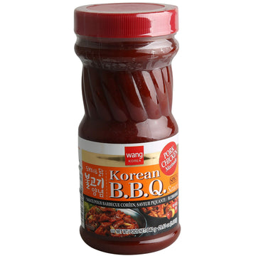 Wang Spicy Pork Bulgogi Marinade - Korean BBQ Sauce with Gochujang, Sweet & Spicy Bulgogi Sauce for Pork & Chicken, Resealable L