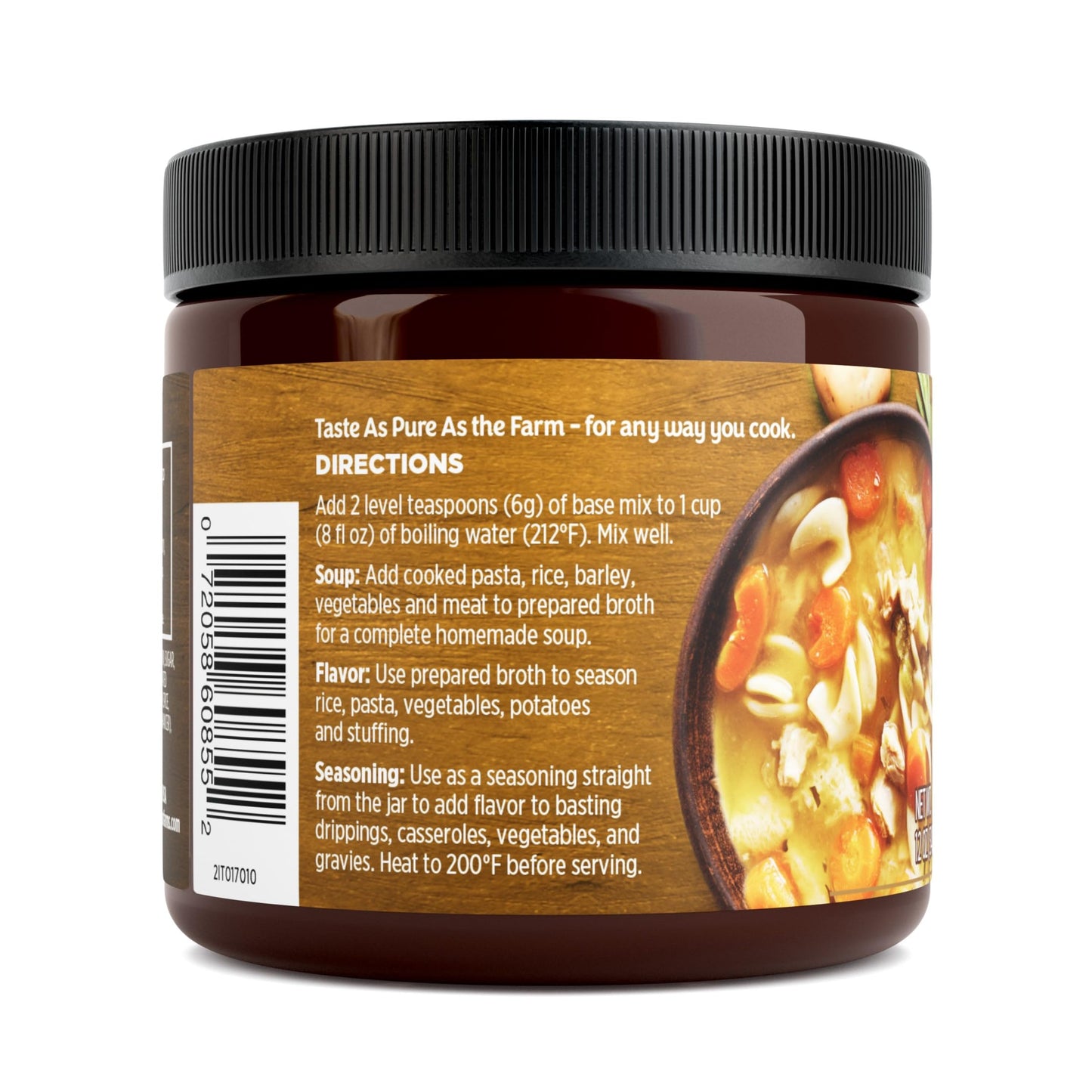 Orrington Farms Chicken Flavored Broth Base & Seasoning, Ready-To-Use, Chicken Bouillon Powder Concentrate, Versatile Usage, Sea
