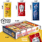 Shop Square Grab-n-Go Condiment Packs - Ketchup, Mustard, Mayo - 150 Count Dispenser Box for Picnics, BBQ, Travel, and Parties