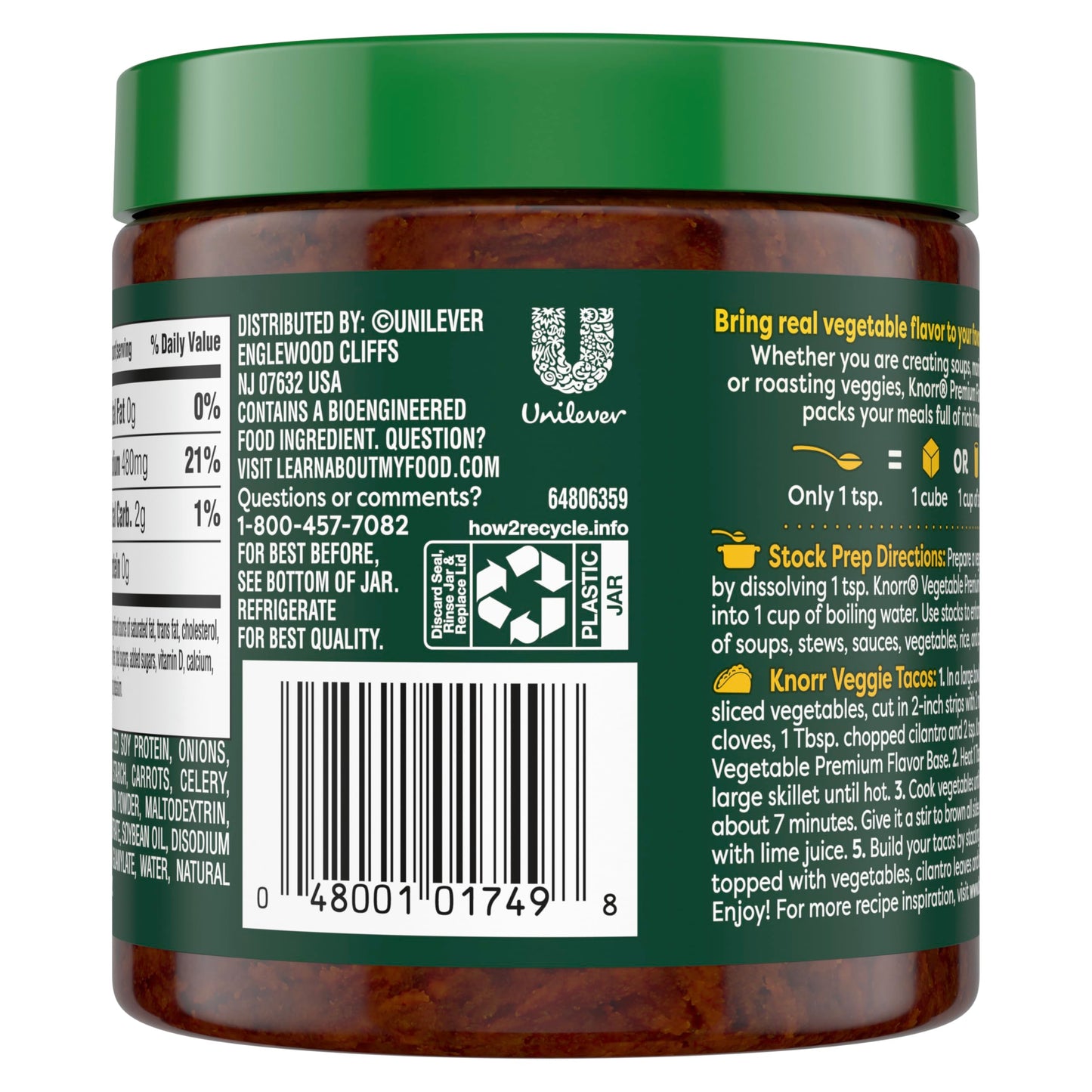 Knorr enhanced Flavor Base Vegetable Versatile & Easy to Use 11 OZ