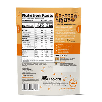 A Dozen Cousins Seasoned Pinto Beans, Vegan and Non-GMO Meals, Microwaveable Beans Ready to Eat Made with Avocado Oil (Mexican P