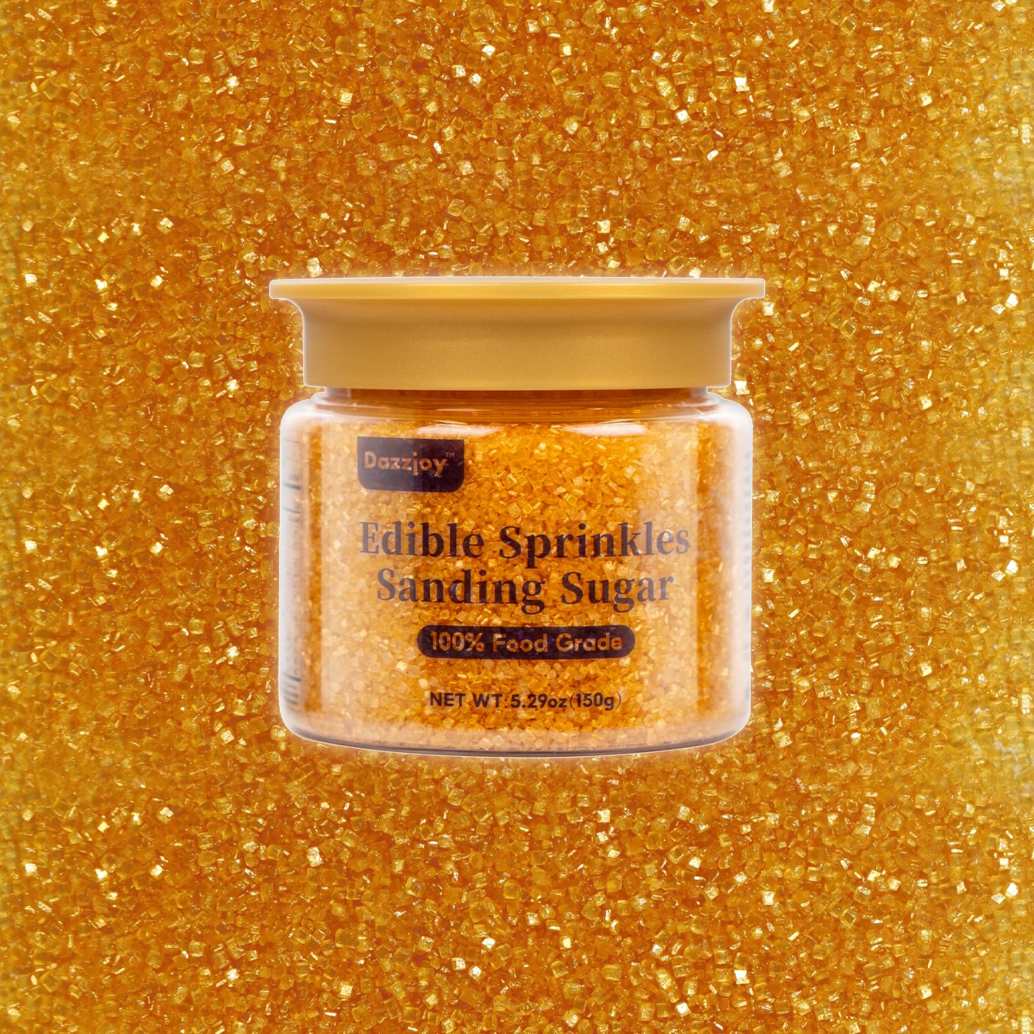 Bronzing Gold Sanding Sugar Sprinkles, Food Grade, 150g, Edible Sprinkles for cupcake decorating, Cake Toppers, Sprinkles Decora