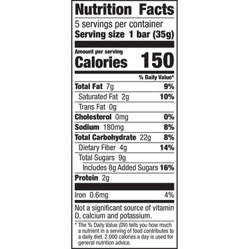 Nature Valley Soft-Baked Muffin Bars, Chocolate Chip, Snack Bars, 5 Bars, 6.2 Oz