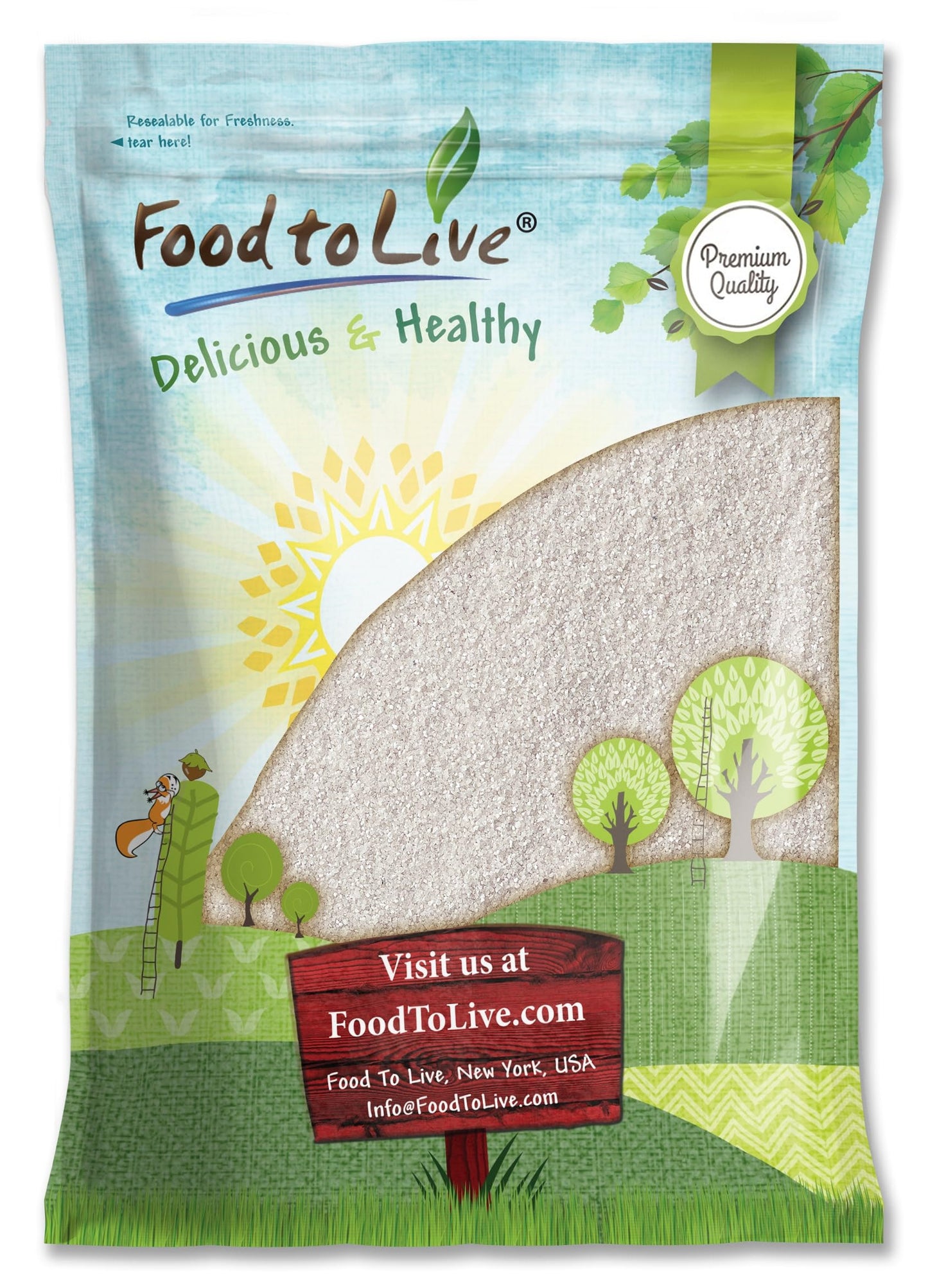 Food to Live - Gluten Free Organic White Polenta, 10 Pounds - Classic Non-GMO Cornmeal. Vegan, Kosher Corn Grits. Great for Hot 