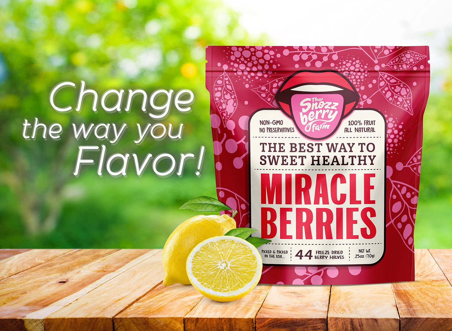 THE SNOZZBERRY FARM   Berries | Freeze-dried Berry Halves | 0.25 Ounce Pack | Grown in the USA
