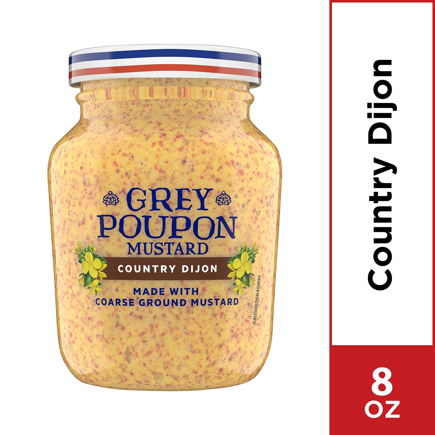 Grey Poupon Country Dijon Mustard, 8 oz Jar, Pack of 1