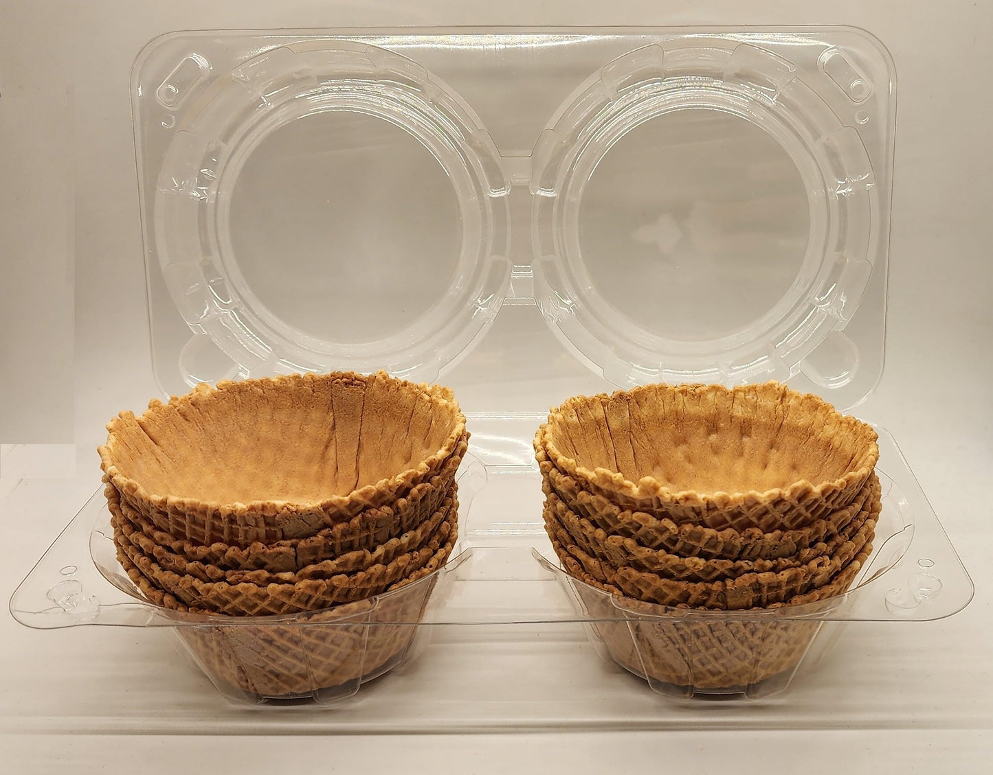 BONBON RIO STORE Waffle Bowls for Dessert, 80 Count Classic Ice Cream Bowls, Sweet and Crisp for Parties and Family Gatherings