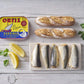 Ortiz Sardines A la Antiqua  Old Style   Moist and Tender  Wild Caught in Sdiscomfort-reducing and Hand-Packed in enhanced Extra Virgin Olive Oil  Enjoy in Salads  Sandwiches and on Toast  4.9oz Can (Pack of 8)