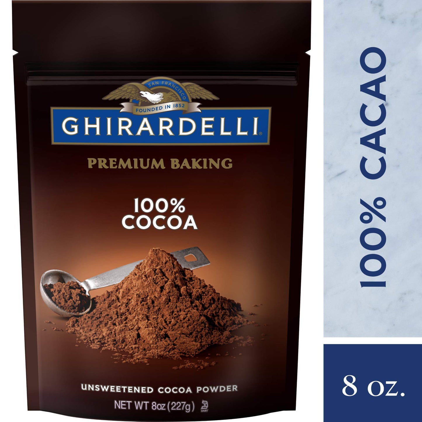 Ghirardelli Premium Baking Cocoa, 100% Unsweetened, 8 Ounce (Pack Of 2)
