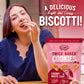 Cooper Street Twice Baked Mini Biscotti Italian Style Cookies - 1.25 Pound of Cherry Chocolate Gourmet Cookies Ideal With Coffee