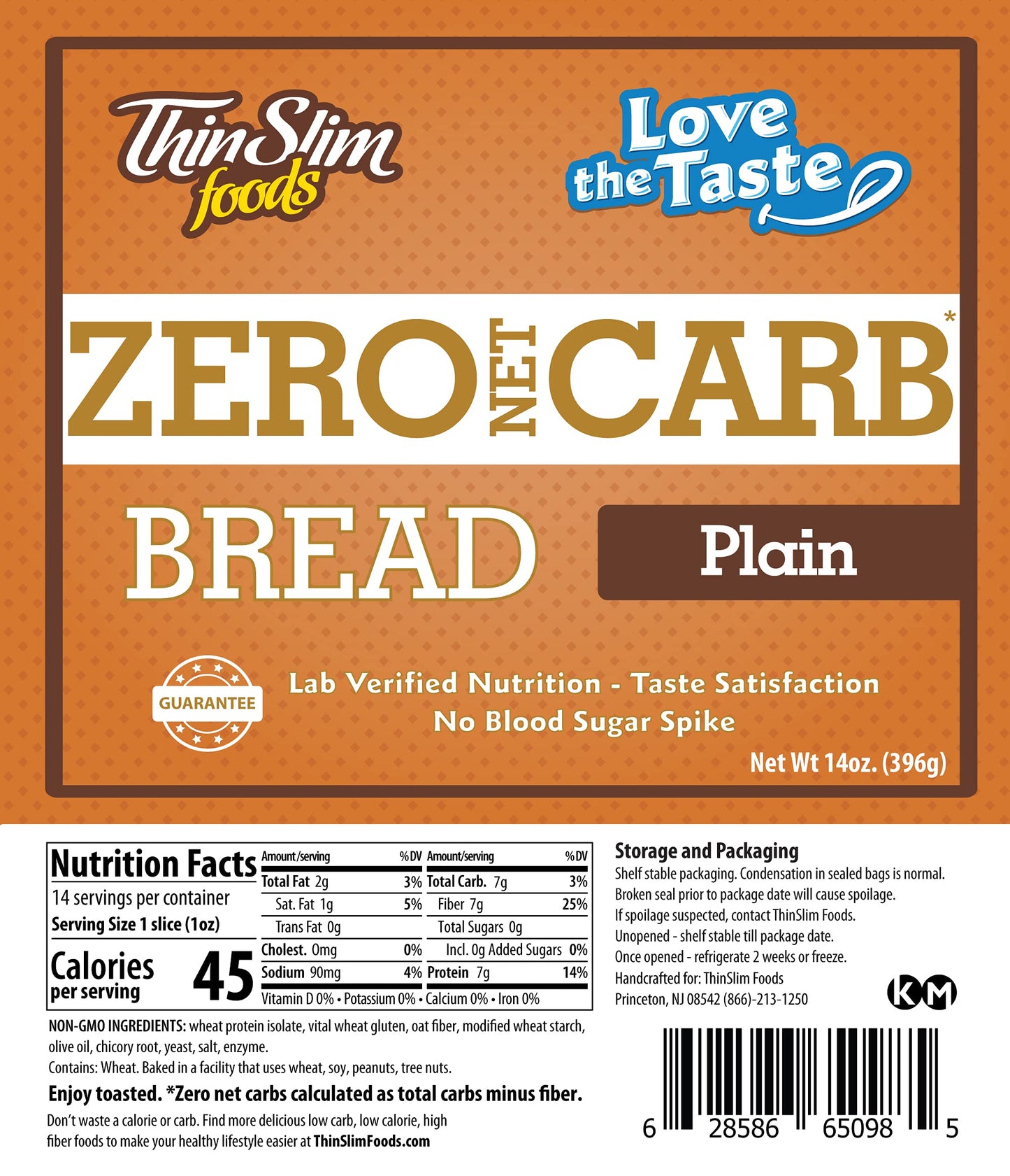 Thinslim Foods Zero Net Carb Keto Bread | Low Carb Bread | Plain (Pack Of 2) + Everything Bagel 6Pack (Pack Of 2) + Pizza Crust